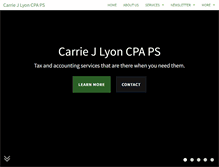 Tablet Screenshot of carrielyoncpa.com